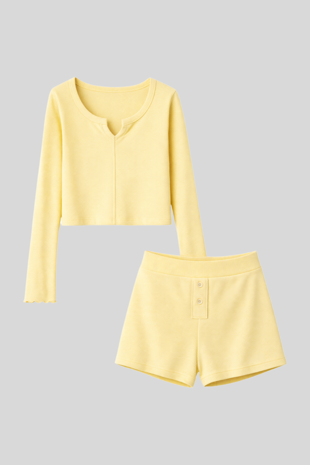 LUMEN | Ванільний сорбет, піжама лонгслів та шорти купити в Україні | D-LACE