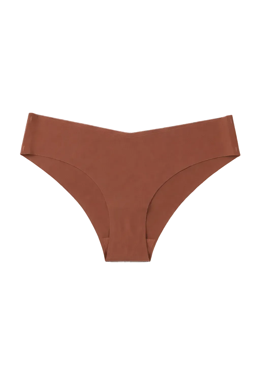 Brown bikini bottom on a white background